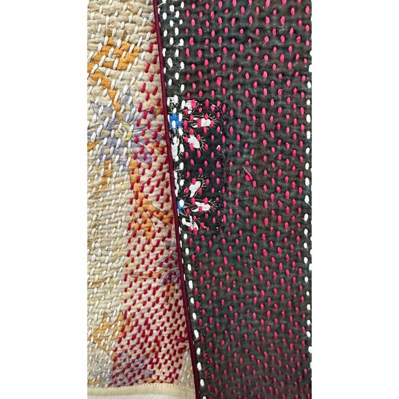 Kantha Jacket Vintage Handmade 100% cotton Patchwork Jacket Reversible Jacket - Picture 5 of 5